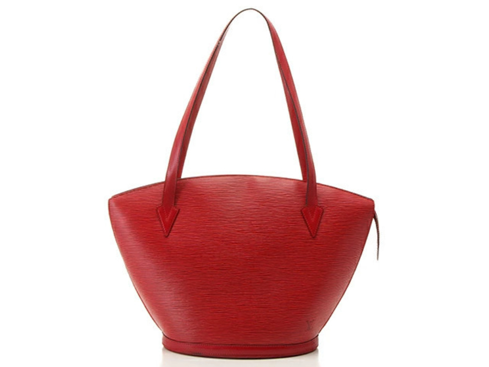 LOUIS VUITTON Saint Jacques Shopping Tote Bag Epi Leather Castilian Red